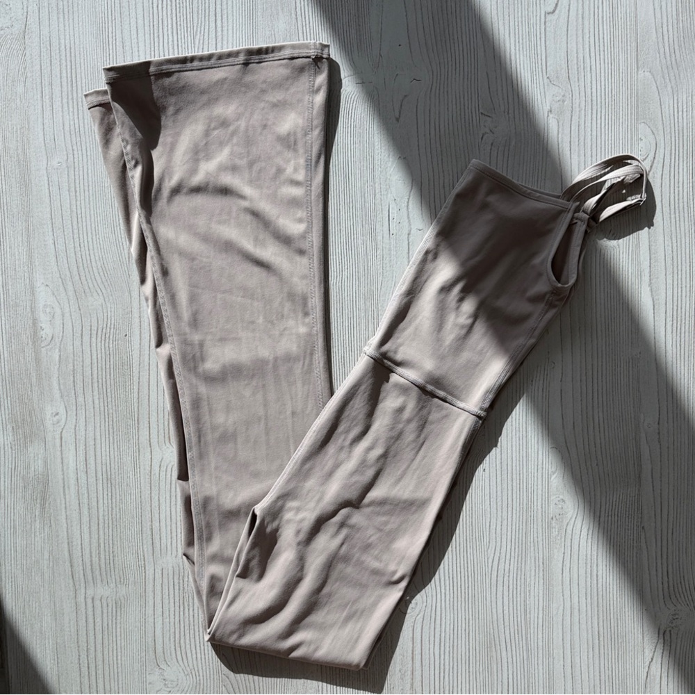 Women's Taupe Flare Workout Onesie